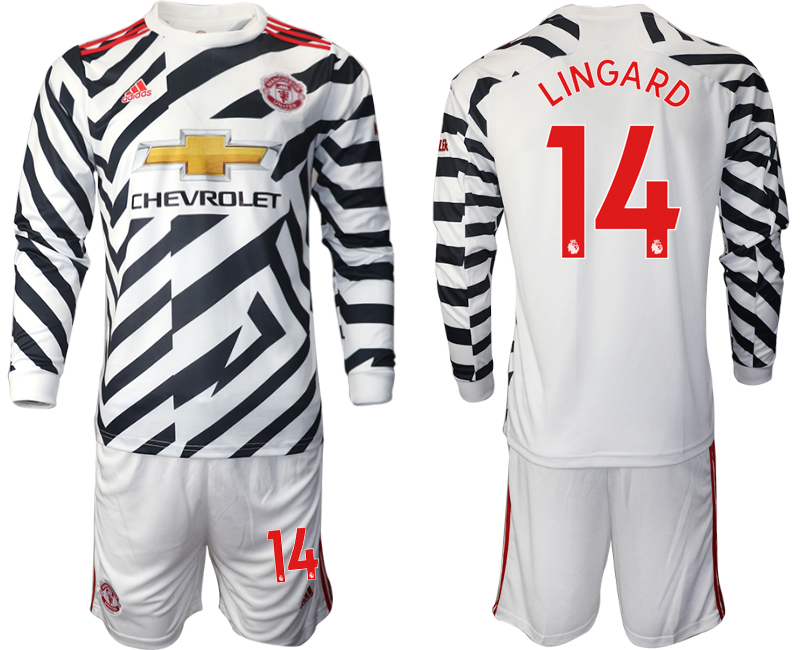2021 Men Manchester united away long sleeve #14 soccer jerseys->manchester united jersey->Soccer Club Jersey
